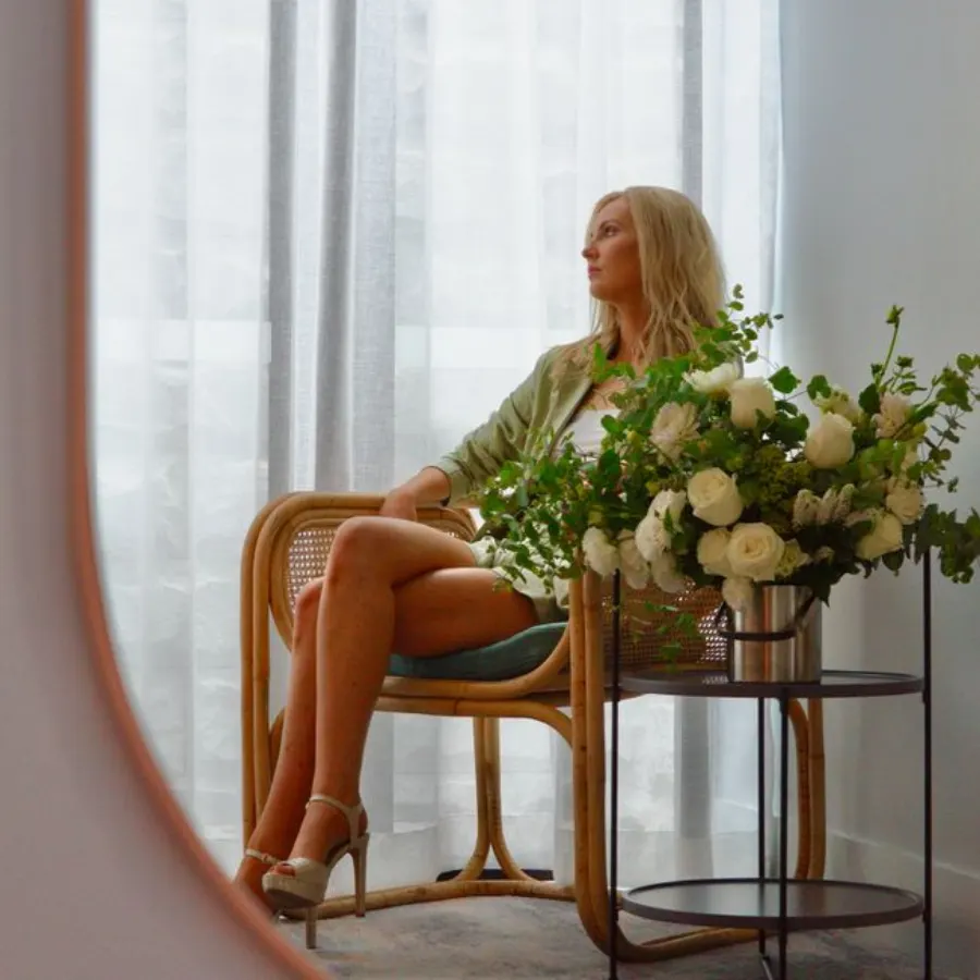 Chaise Ondine en cannage