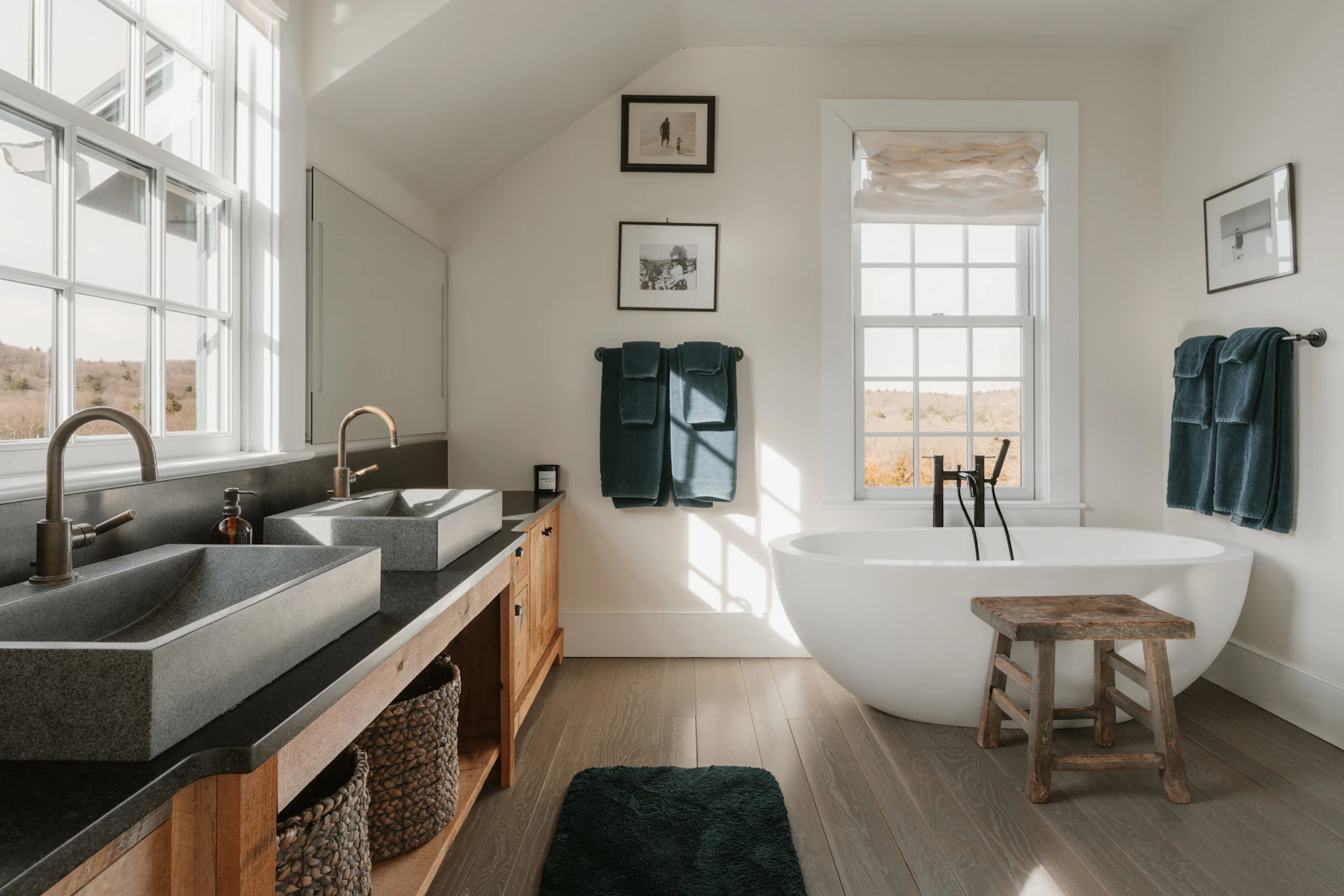 Salle de bain minérale